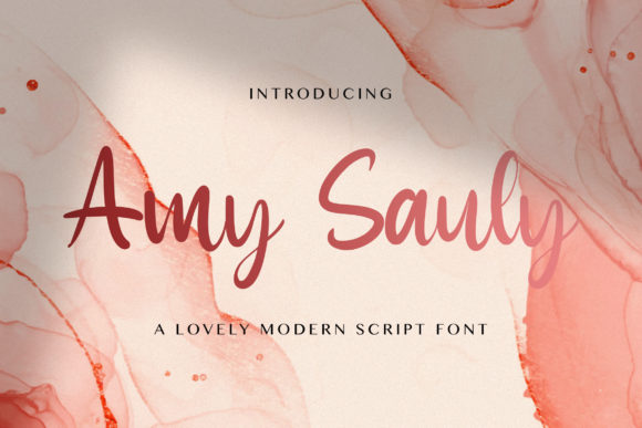 Amy Sauly: An Elegant Handwritten Font for Editors