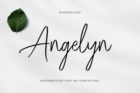 Angelyn: A Relaxed Handwritten Font for Crafters
