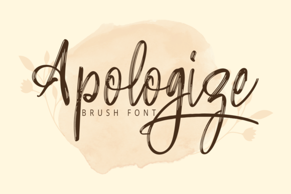 Apologize: A Handwritten Font for Crafters