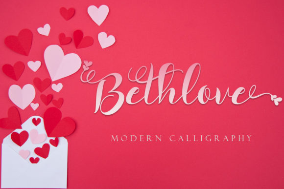 Bethlove: A Modern Script Font for Romantic Branding