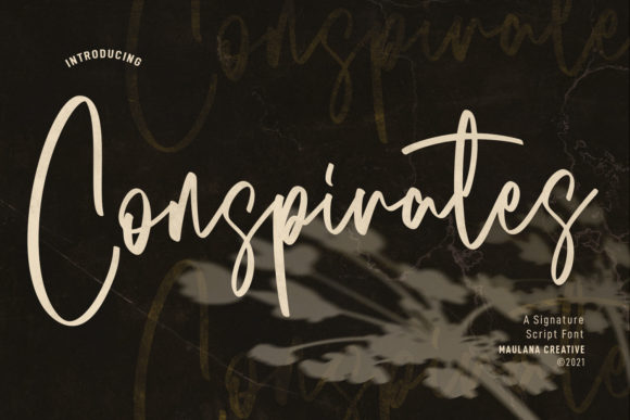 Conspirates Signature: A Unique Handwritten Font for Web Design