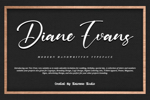 Diane Evans: A Modern Handwritten Typeface for Editors