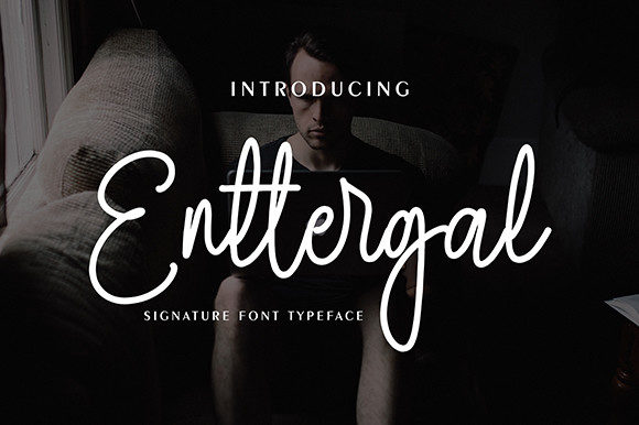Enttergal: A Delicate Script Font for Campaigns