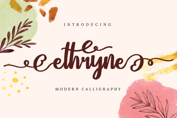 Ethryne: The Elegant Script Font for Marketers