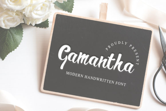 Gamantha: A Playful Handwritten Font for Web Design