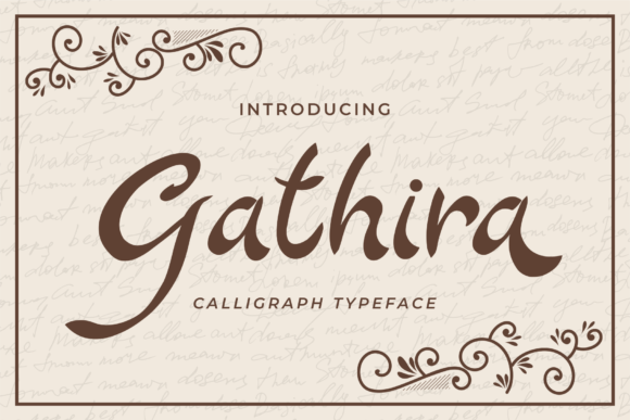 Gathira: A Modern Script Font for Web Design