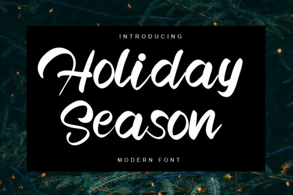 Holiday Season: A Distinct Script Font for Editorial Design