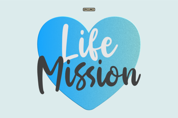 Life Mission: A Balanced Handwritten Font for Crafters