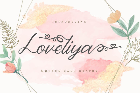 Loveliya: A Modern Script Font for Editorial Design