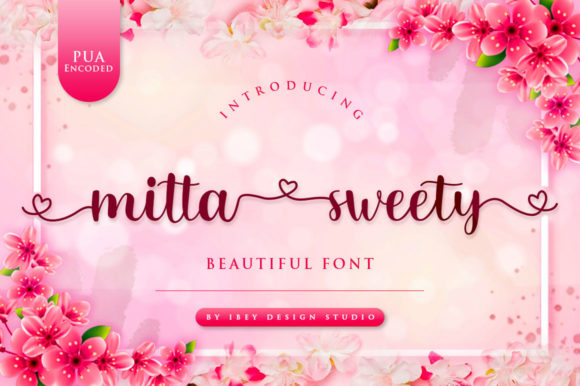 Mitta Sweety: A Romantic Script Font for Crafters