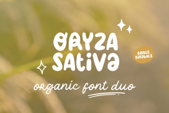 Oryza Sativa: The Handwritten Font for Marketers