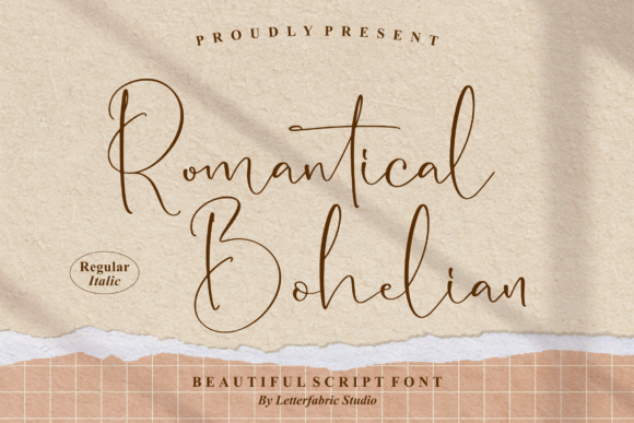 Romantical Bohelian: A Script Font for Business Branding