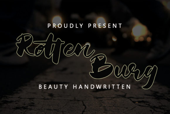 Rotten Burg: A Modern Handwritten Font for Brand Identity