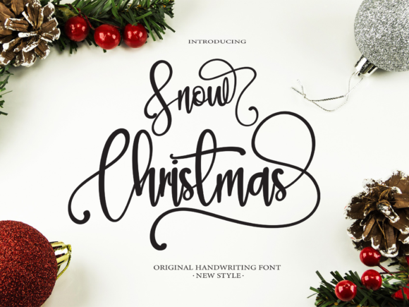 Snow Christmas: A Handwritten Font for Digital Brands