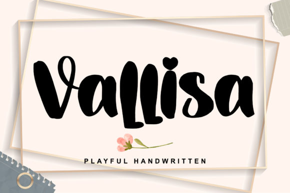 Vallisa: A Playful Handwritten Font for Branding