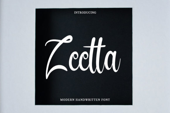 Zeetta: A Handwritten Font for Modern Web Design